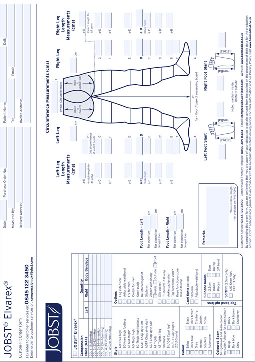 A thumbnail of the JOBST® Elvarex & Elvarex Soft order form